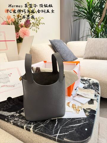 Hermes Picotin Lock Graphite Grey everyday AAA Quality Replica