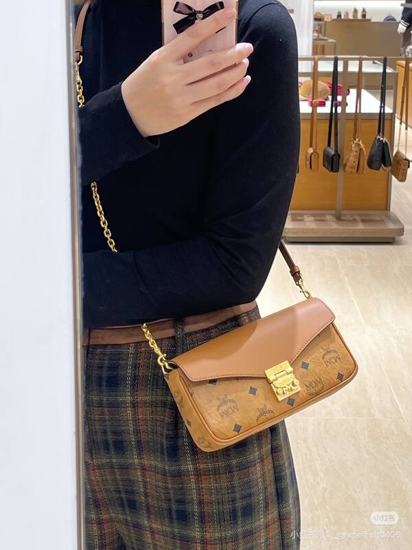 MCM Visetos 25x18x10cm shoulder bag — AAA Quality Replica