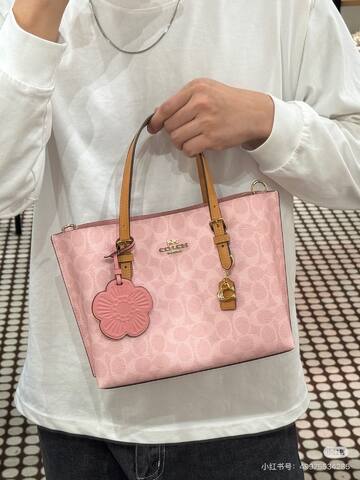 Coach Pink 25x18x10cm shoulder bag Premium Replica