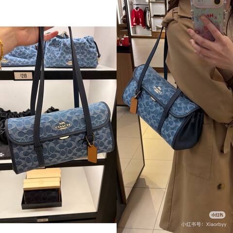 Coach Monogram shoulder bag Premium Replica