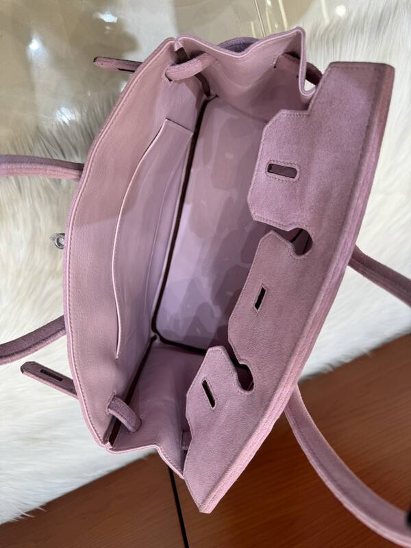 Hermes Birkin 30 Pink suede everyday — AAA Quality Replica