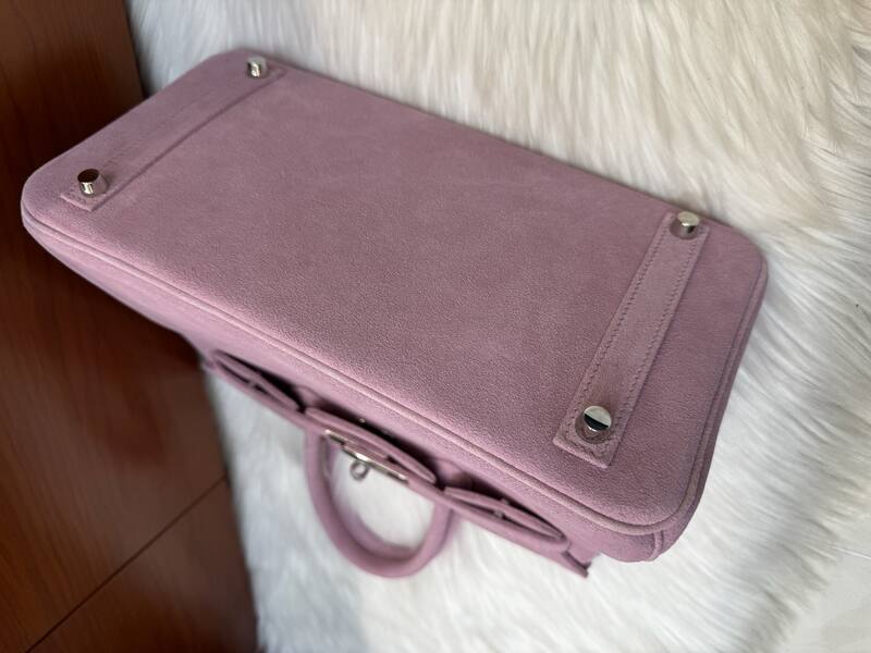 Hermes Birkin 30 Pink suede everyday — AAA Quality Replica