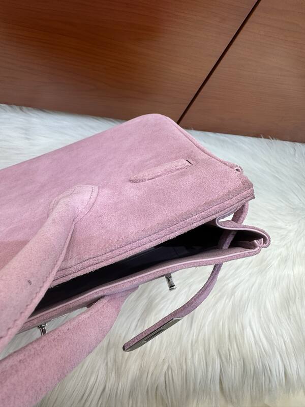Hermes Birkin 30 Pink suede everyday — AAA Quality Replica
