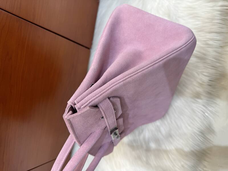 Hermes Birkin 30 Pink suede everyday — AAA Quality Replica