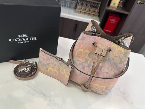 Coach Monogram shoulder bag Top Quality Replica