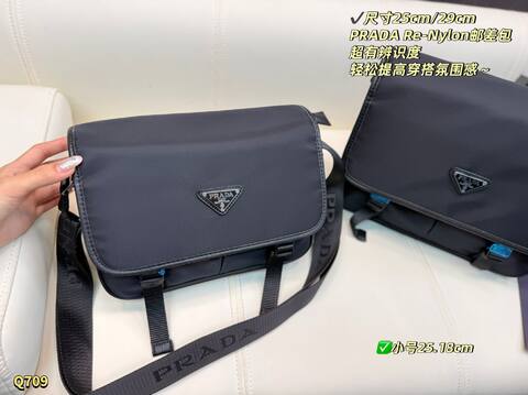 Prada Re-Nylon Black Nylon 25cm 29cm crossbody Premium Replica