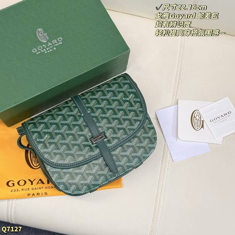 Goyard Belvedere Navy Canvas crossbody — Top Quality Replica