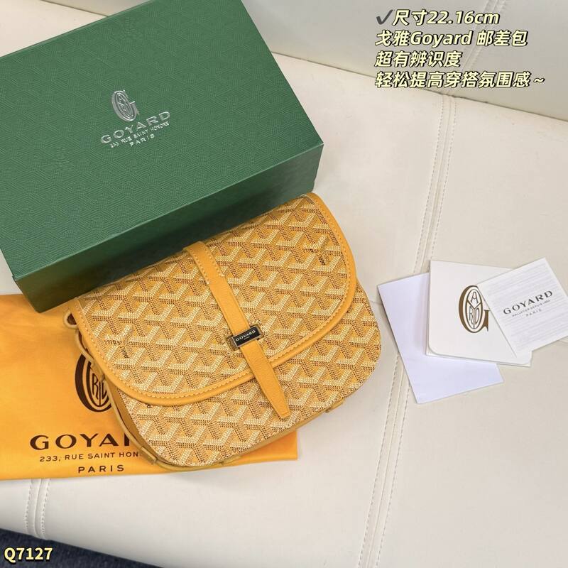 Goyard Belvedere Navy Canvas crossbody — Top Quality Replica