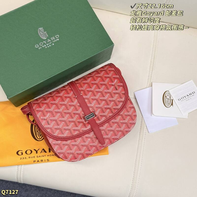 Goyard Belvedere Navy Canvas crossbody — Top Quality Replica