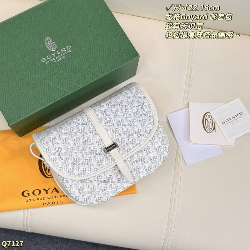 Goyard Belvedere Navy Canvas crossbody — Top Quality Replica