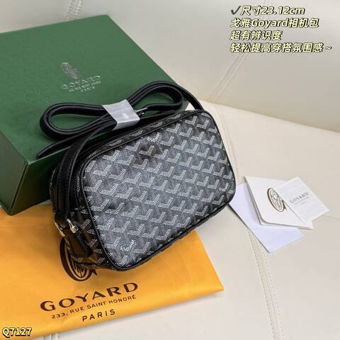 Goyard Black 23 12cm crossbody AAA Quality Replica