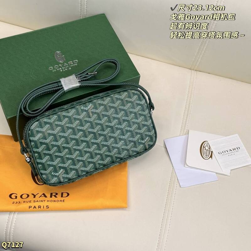 Goyard White / Navy crossbody — 1:1 Replica