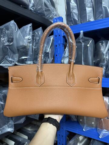 Hermes Birkin Gold Brown handbag AAA Quality Replica