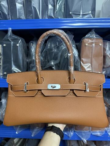 Hermes Birkin Gold brown handbag Top Quality Replica