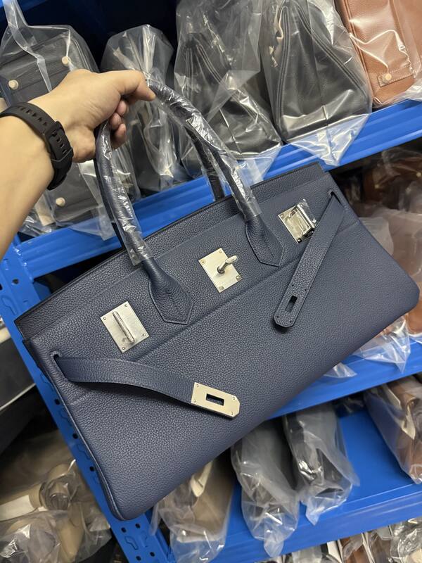 Hermes Birkin Blue everyday — Premium Replica