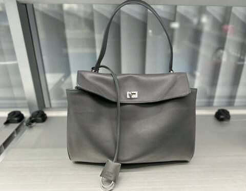 Balenciaga Gray 30x22x12cm shoulder bag AAA Quality Replica