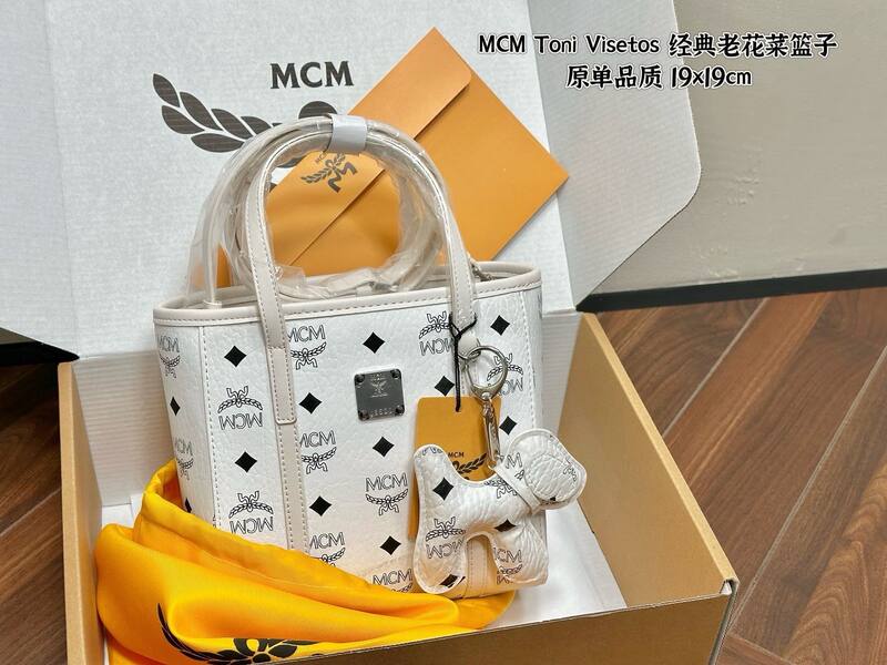 MCM Toni Visetos Black Visetos Pink Visetos tote — AAA Quality Replica