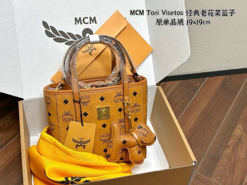 MCM Toni Visetos Black Visetos Pink Visetos tote — AAA Quality Replica