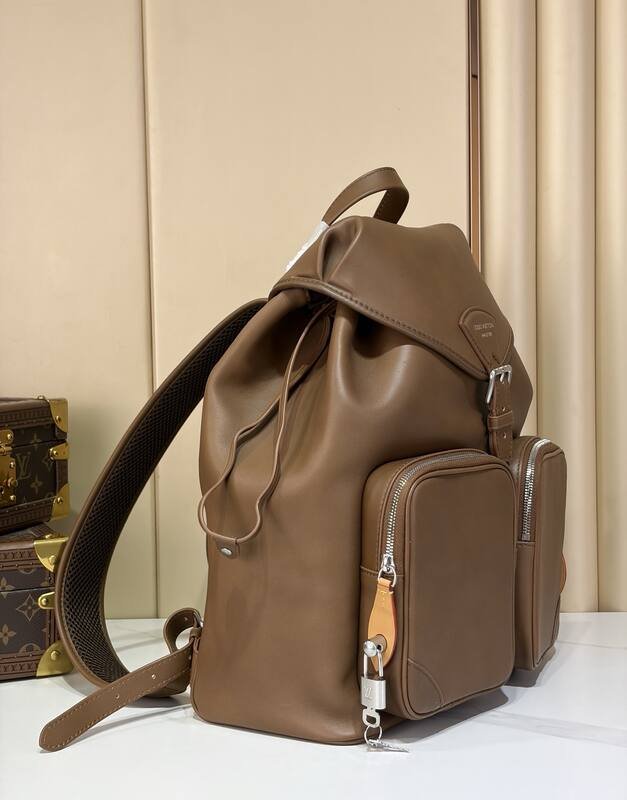 Louis Vuitton Montsouris Cargo Brown leather backpack — AAA Quality Replica