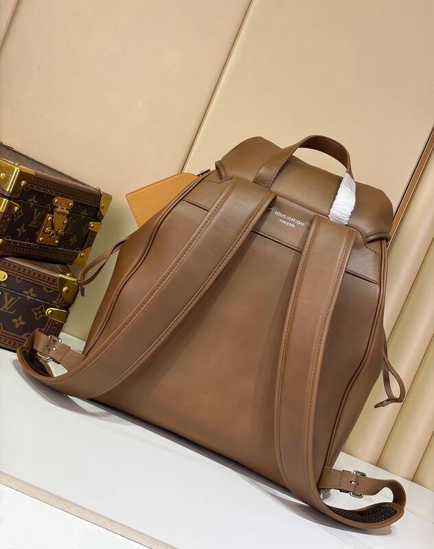 Louis Vuitton Montsouris Cargo Brown leather backpack — AAA Quality Replica