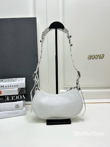 Balenciaga Le Cagole White with red graffiti print 26x16x10cm shoulder Premium Replica