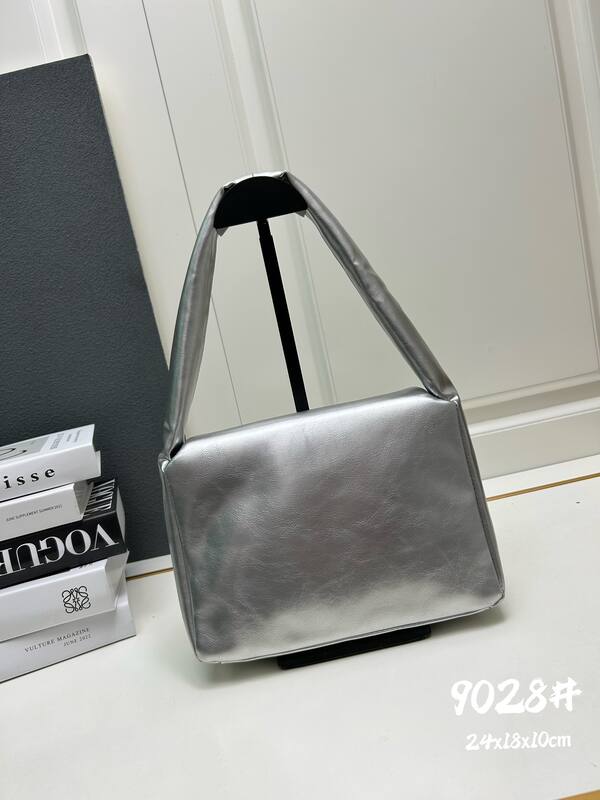 Balenciaga Monaco Metallic Silver 24x18x10cm shoulder — Top Quality Replica