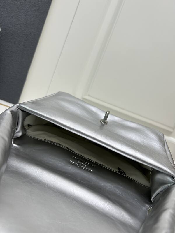 Balenciaga Monaco Metallic Silver 24x18x10cm shoulder — Top Quality Replica