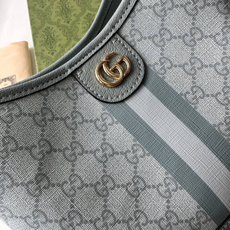 Gucci Ophidia Light blue GG Supreme shoulder — 1:1 Replica
