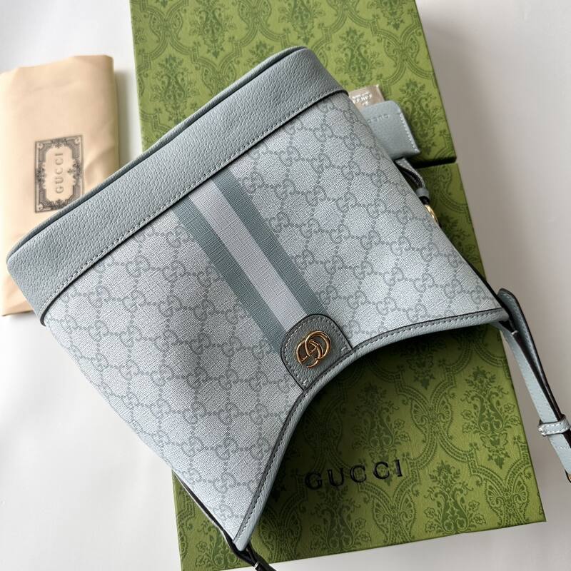 Gucci Ophidia Light blue GG Supreme shoulder — 1:1 Replica