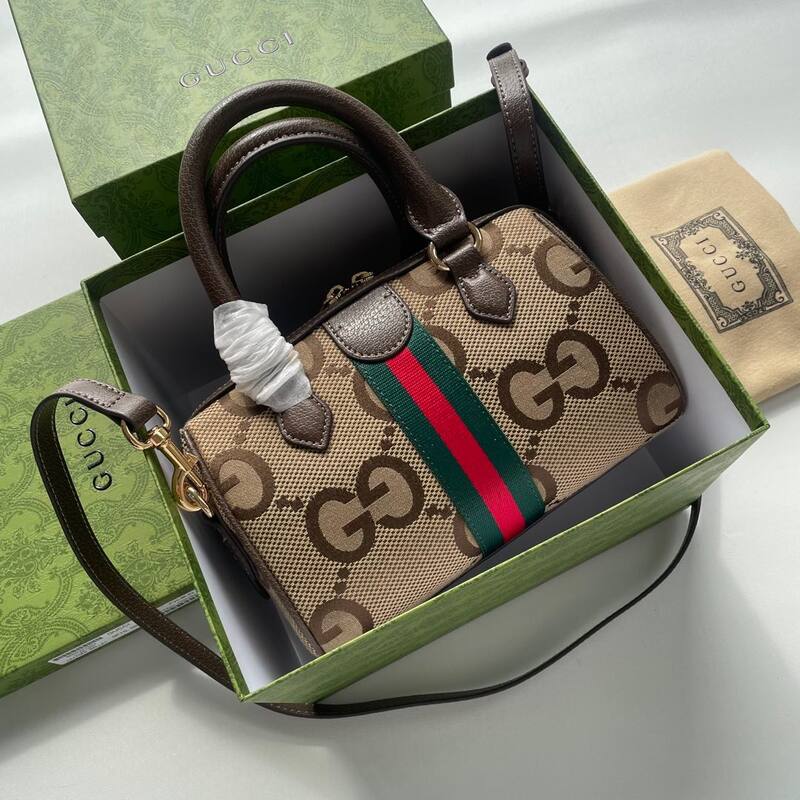 Gucci Beige Ebony GG Supreme mini crossbody — AAA Quality Replica