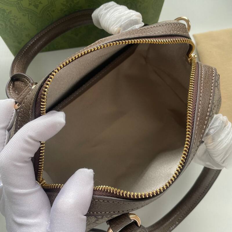 Gucci GG Supreme beige brown with green-red-green web everyday — AAA Quality Replica