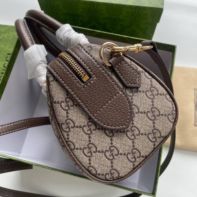 Gucci GG Supreme beige brown with green-red-green web everyday — AAA Quality Replica