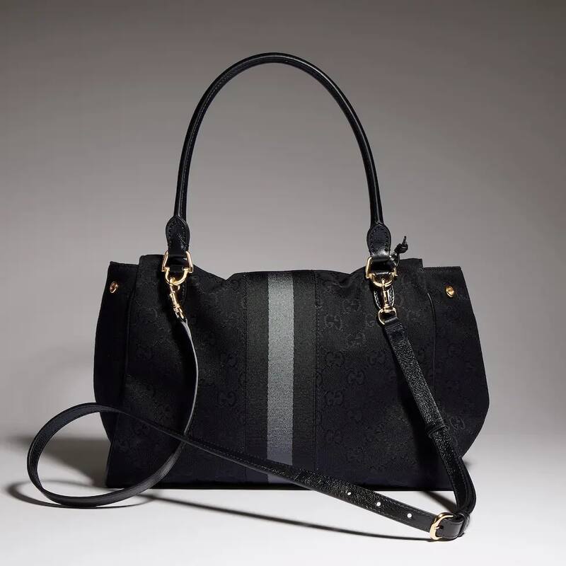 Gucci Horsebit Web GG Black shoulder — Top Quality Replica