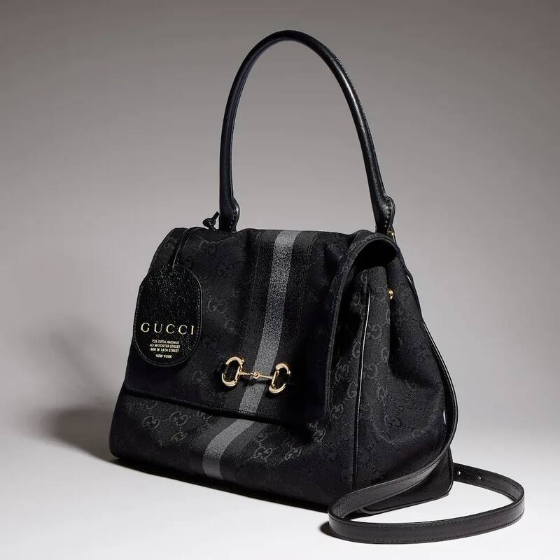 Gucci Horsebit Web GG Black shoulder — Top Quality Replica