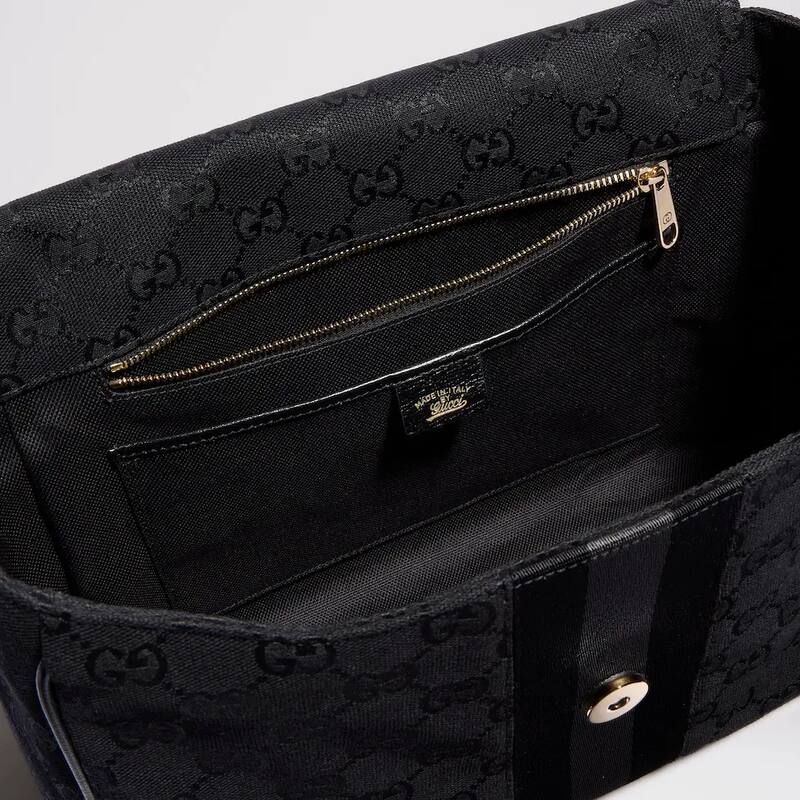 Gucci Horsebit Web GG Black shoulder — Top Quality Replica