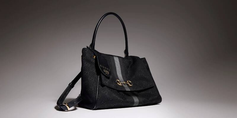 Gucci Horsebit Web GG Black shoulder — Top Quality Replica