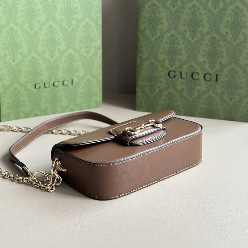 Gucci Horsebit 1955 Brown leather shoulder — AAA Quality Replica