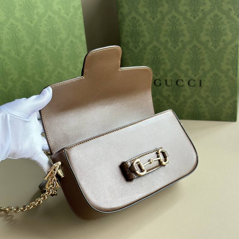 Gucci Horsebit 1955 Brown leather shoulder — AAA Quality Replica
