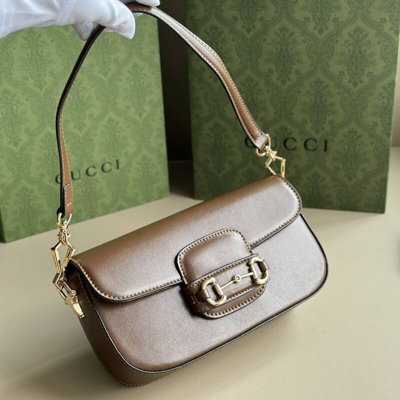 Gucci Horsebit 1955 Brown leather shoulder — AAA Quality Replica