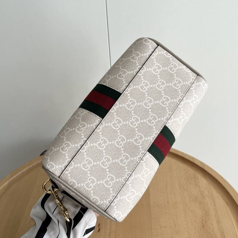 Gucci Ophidia Beige Ebony GG Supreme shoulder — 1:1 Replica