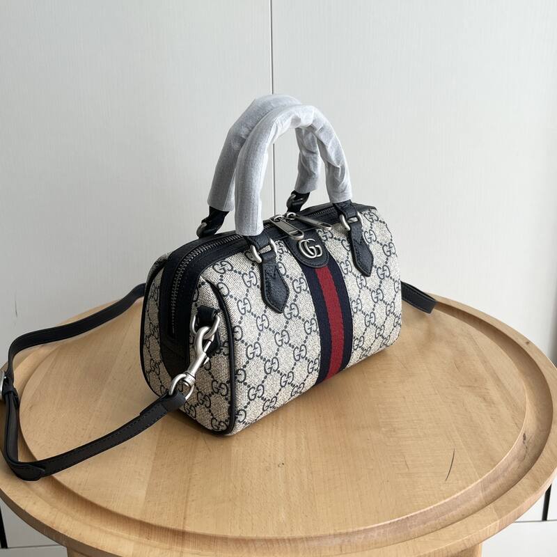 Gucci GG Supreme Ophidia Beige ebony GG Supreme with black and red web crossbody — 1:1 Replica