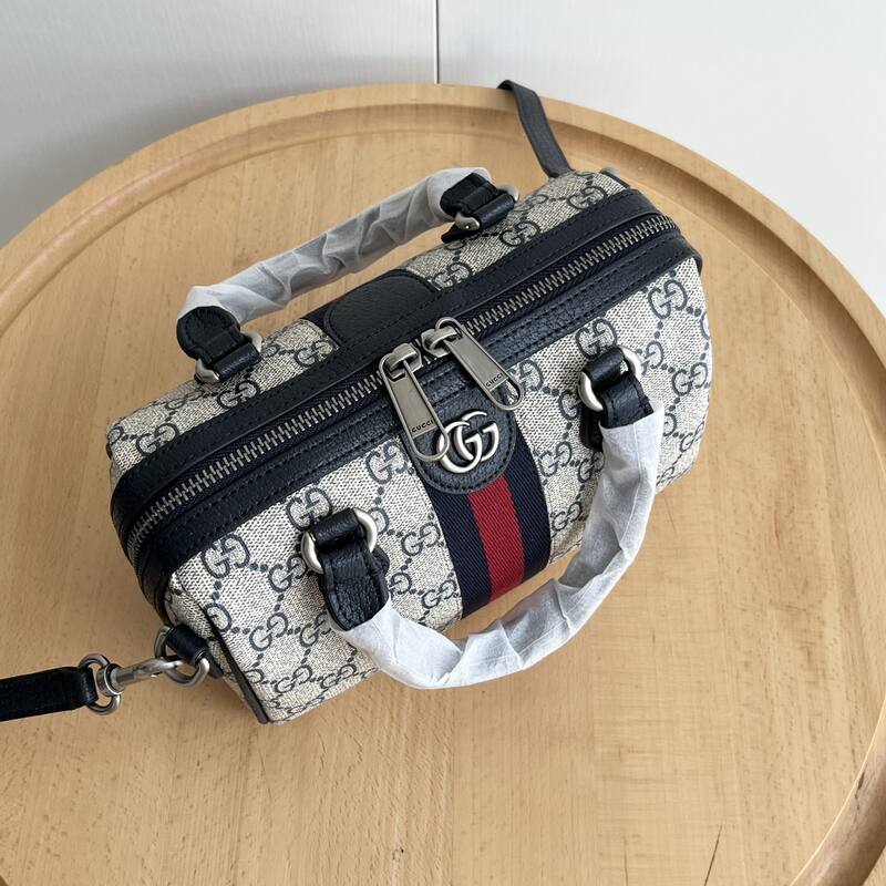 Gucci GG Supreme Ophidia Beige ebony GG Supreme with black and red web crossbody — 1:1 Replica