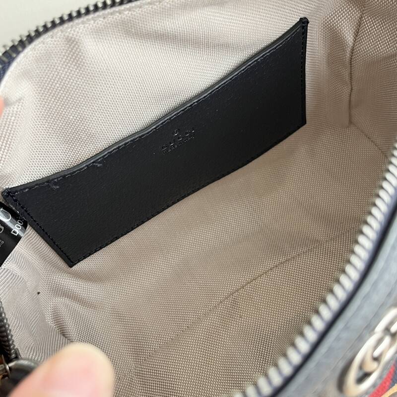 Gucci GG Supreme Ophidia Beige ebony GG Supreme with black and red web crossbody — 1:1 Replica