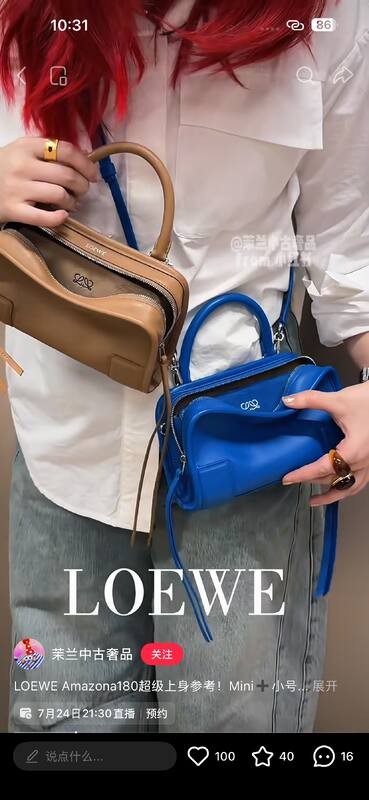 Loewe Blue 25x18x10cm shoulder bag — Premium Replica