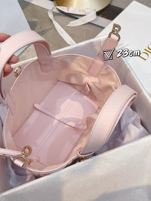 Dior Light Pink Quilted Leather tote — Premium Replica