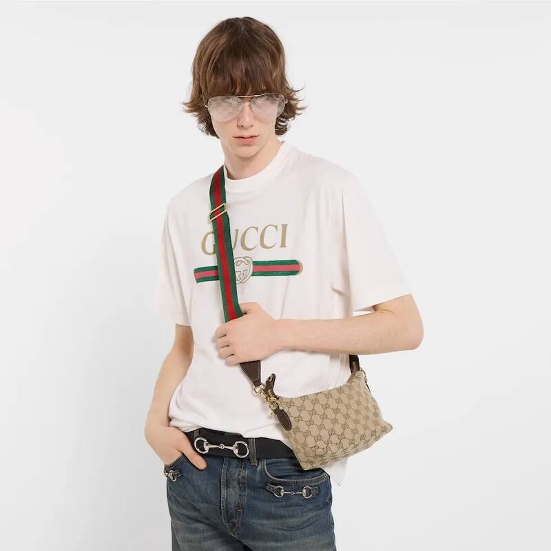 Gucci Brera Beige GG canvas shoulder — Top Quality Replica