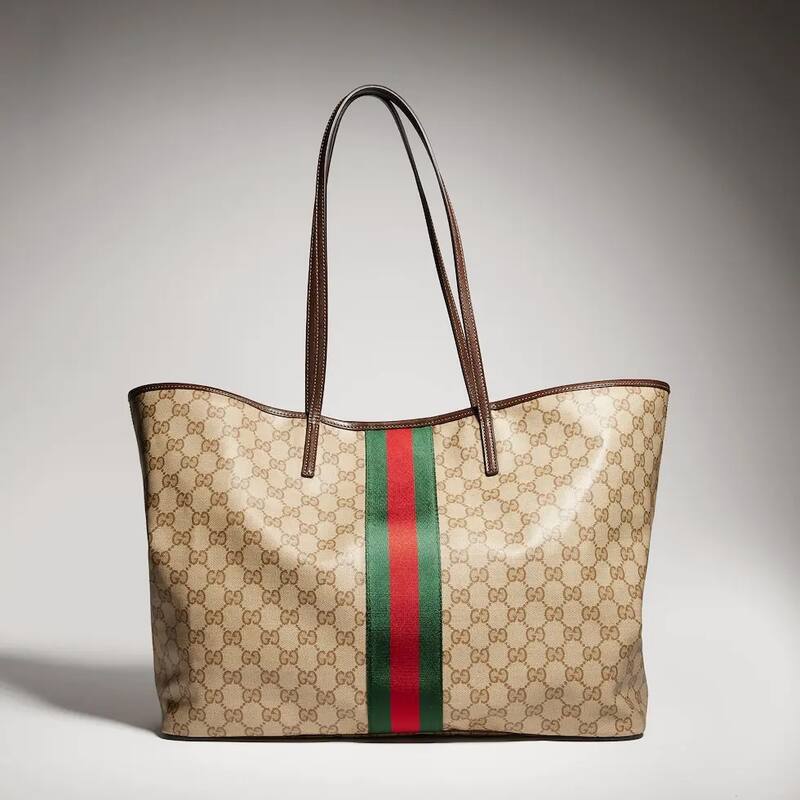Gucci Ophidia Beige Ebony GG Supreme tote — AAA Quality Replica