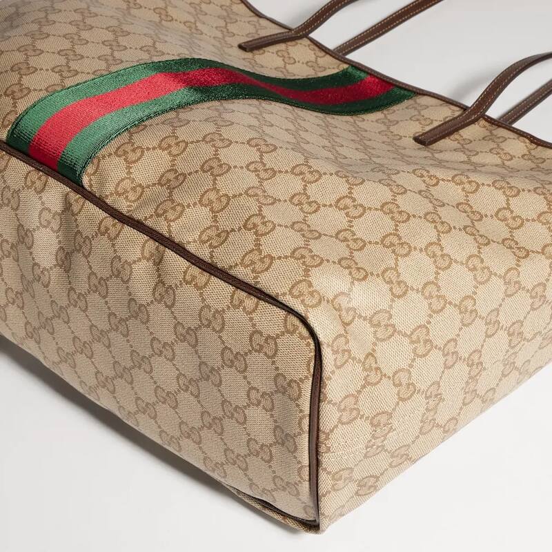 Gucci Ophidia Beige Ebony GG Supreme tote — AAA Quality Replica