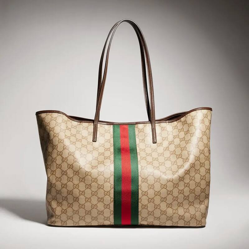Gucci Ophidia Beige Ebony GG Supreme tote — AAA Quality Replica