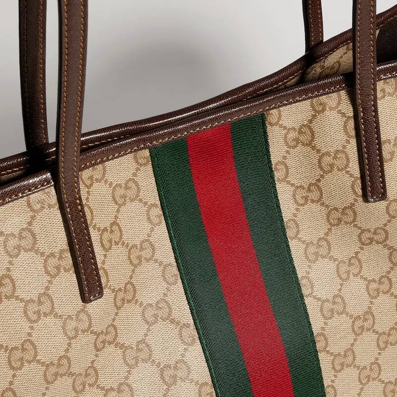 Gucci Ophidia Beige Ebony GG Supreme tote — AAA Quality Replica